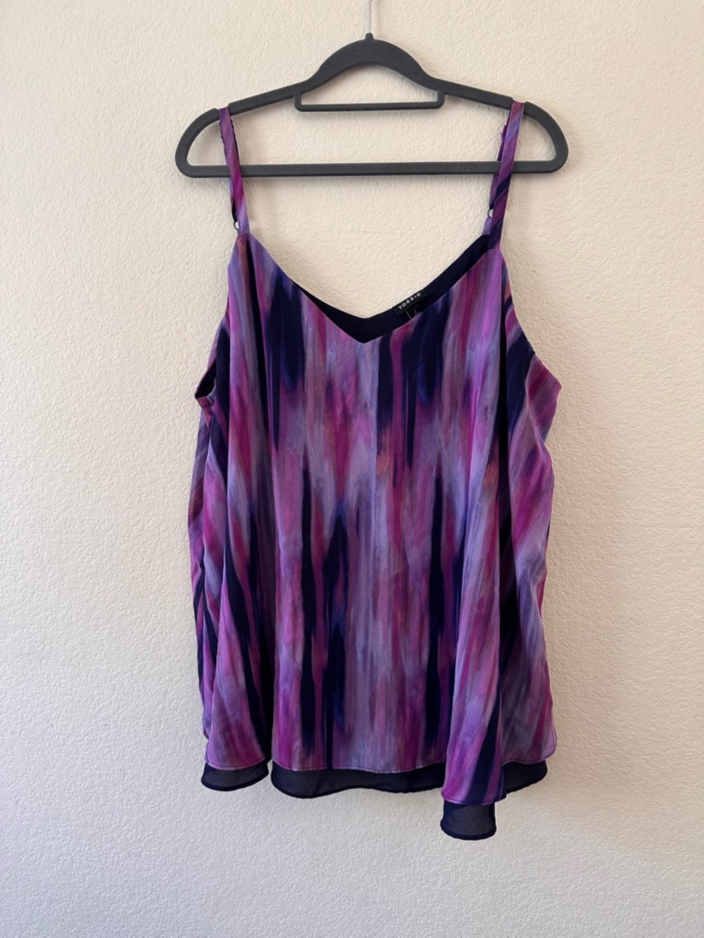 Purple Torrid V-neck Tank Top
